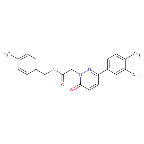 2-[3-(3,4-dimethylphenyl)-6-oxo-1,6-dihydropyridazin-1-yl]-N-[(4-methylphenyl)methyl]acetamide