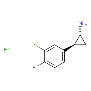 rac-(1R,2S)-2-(4-bromo-3-fluorophenyl)cyclopropan-1-amine hydrochloride, trans