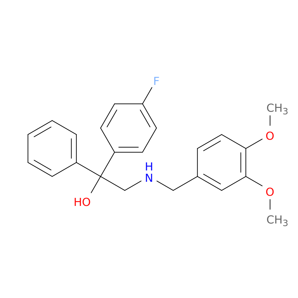 2-{[(3,4-dimethoxyphenyl)methyl]amino}-1-(4-fluorophenyl)-1-phenylethan-1-ol