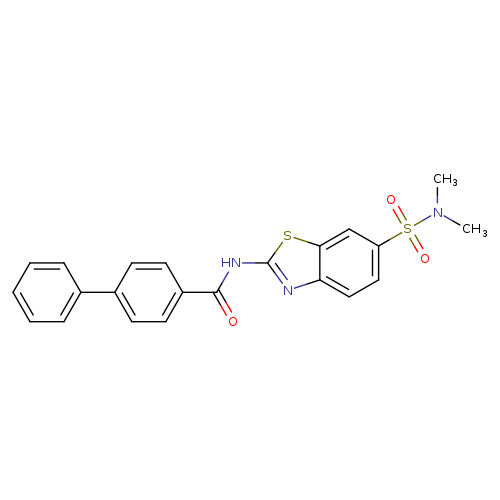 N-[6-(dimethylsulfamoyl)-1,3-benzothiazol-2-yl]-[1,1'-biphenyl]-4-carboxamide