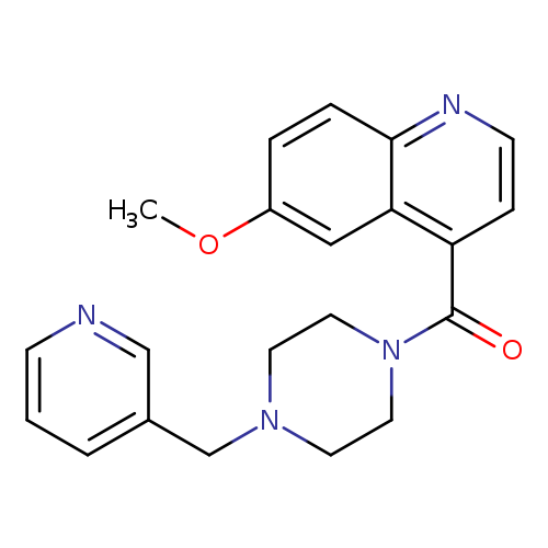 6-methoxy-4-{4-[(pyridin-3-yl)methyl]piperazine-1-carbonyl}quinoline