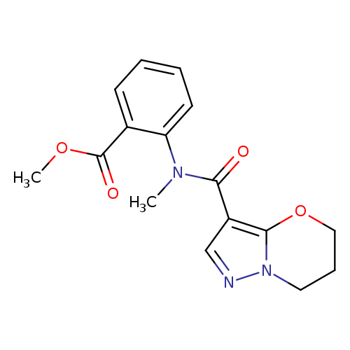 methyl 2-{N-methyl5H,6H,7H-pyrazolo[3,2-b][1,3]oxazine-3-amido}benzoate