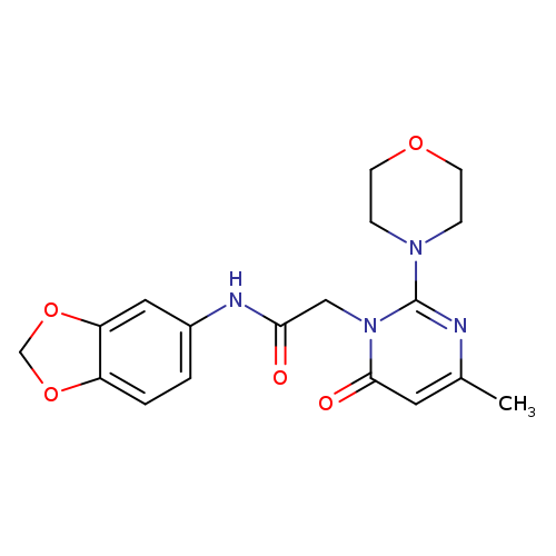 N-(2H-1,3-benzodioxol-5-yl)-2-[4-methyl-2-(morpholin-4-yl)-6-oxo-1,6-dihydropyrimidin-1-yl]acetamide