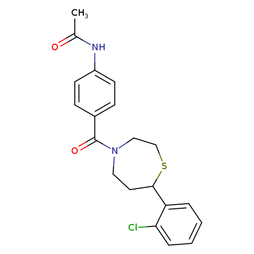 N-{4-[7-(2-chlorophenyl)-1,4-thiazepane-4-carbonyl]phenyl}acetamide