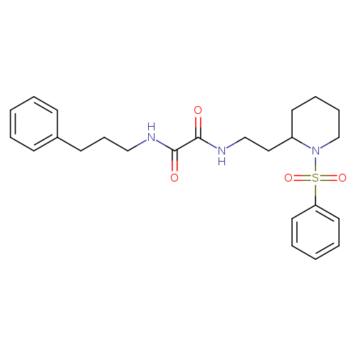 N-{2-[1-(benzenesulfonyl)piperidin-2-yl]ethyl}-N'-(3-phenylpropyl)ethanediamide