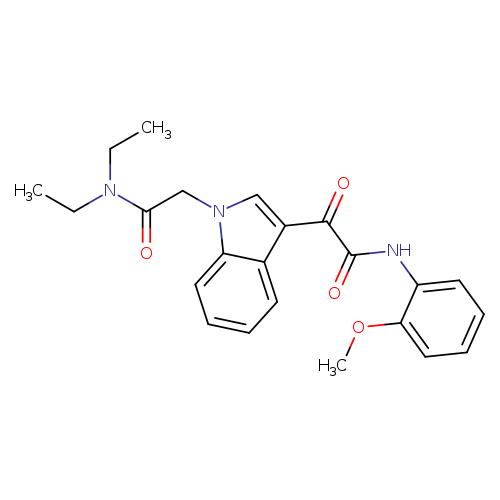 N,N-diethyl-2-(3-{[(2-methoxyphenyl)carbamoyl]carbonyl}-1H-indol-1-yl)acetamide