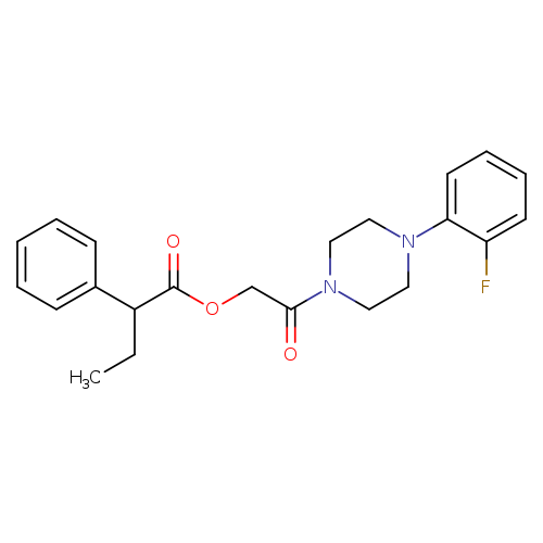 2-[4-(2-fluorophenyl)piperazin-1-yl]-2-oxoethyl 2-phenylbutanoate