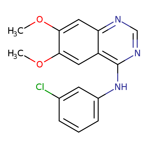 4-Quinazolinamine, N-(3-chlorophenyl)-6,7-dimethoxy-