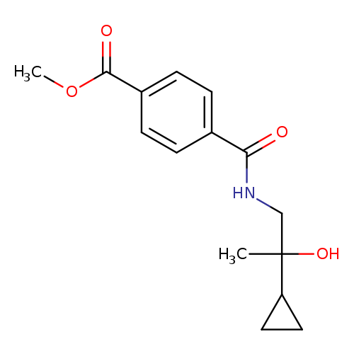 methyl 4-[(2-cyclopropyl-2-hydroxypropyl)carbamoyl]benzoate