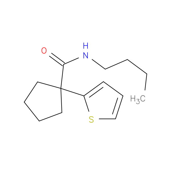 N-butyl-1-(thiophen-2-yl)cyclopentane-1-carboxamide