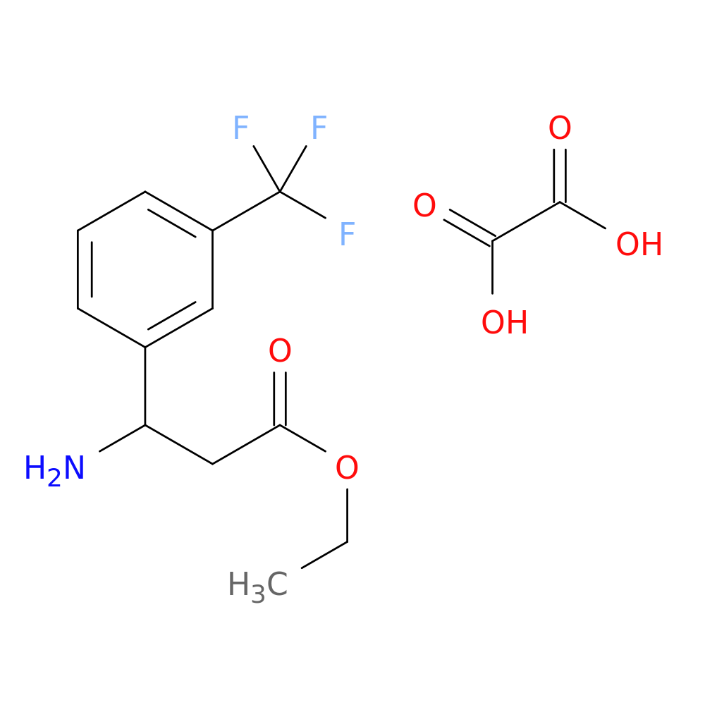 ethyl 3-amino-3-[3-(trifluoromethyl)phenyl]propanoate; oxalic acid