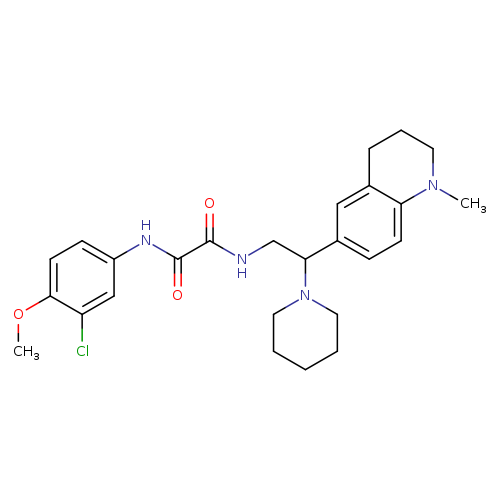 N'-(3-chloro-4-methoxyphenyl)-N-[2-(1-methyl-1,2,3,4-tetrahydroquinolin-6-yl)-2-(piperidin-1-yl)ethyl]ethanediamide