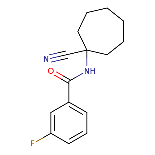 N-(1-CYANO-CYCLOHEPTYL)-3-FLUORO-BENZAMIDE