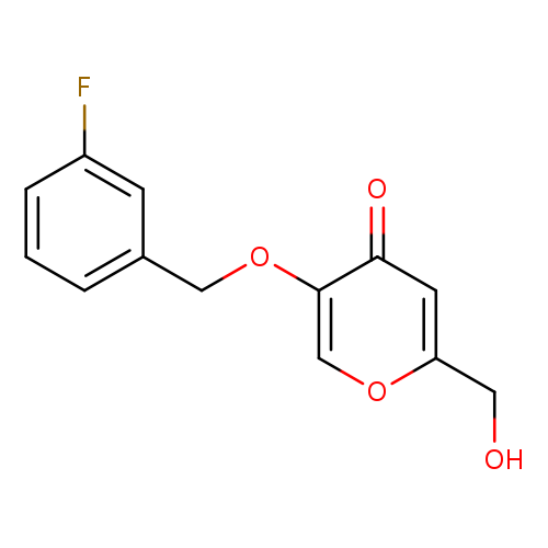 5-[(3-fluorophenyl)methoxy]-2-(hydroxymethyl)-4H-pyran-4-one