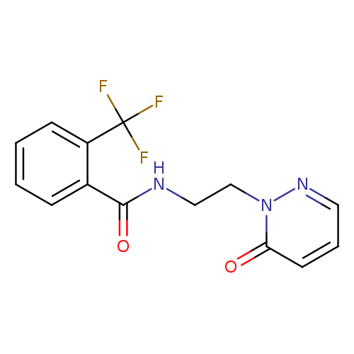 N-[2-(6-oxo-1,6-dihydropyridazin-1-yl)ethyl]-2-(trifluoromethyl)benzamide