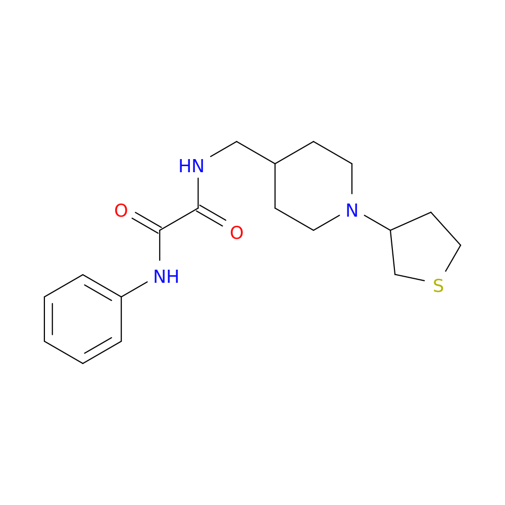 N'-phenyl-N-{[1-(thiolan-3-yl)piperidin-4-yl]methyl}ethanediamide