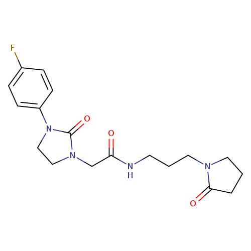 2-[3-(4-fluorophenyl)-2-oxoimidazolidin-1-yl]-N-[3-(2-oxopyrrolidin-1-yl)propyl]acetamide
