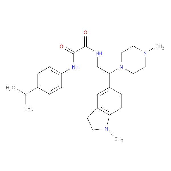 N-[2-(1-methyl-2,3-dihydro-1H-indol-5-yl)-2-(4-methylpiperazin-1-yl)ethyl]-N'-[4-(propan-2-yl)phenyl]ethanediamide