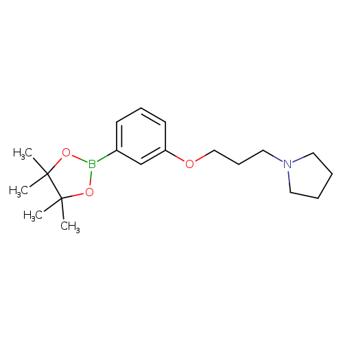 1-(3-(3-(4,4,5,5-tetramethyl-1,3,2-dioxaborolan-2-yl)phenoxy)propyl)pyrrolidine