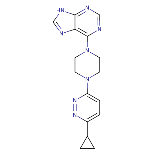 6-[4-(6-cyclopropylpyridazin-3-yl)piperazin-1-yl]-9H-purine