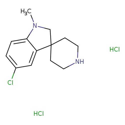 5-chloro-1-methyl-1,2-dihydrospiro[indole-3,4'-piperidine] dihydrochloride