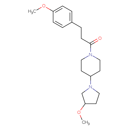 3-(4-methoxyphenyl)-1-[4-(3-methoxypyrrolidin-1-yl)piperidin-1-yl]propan-1-one