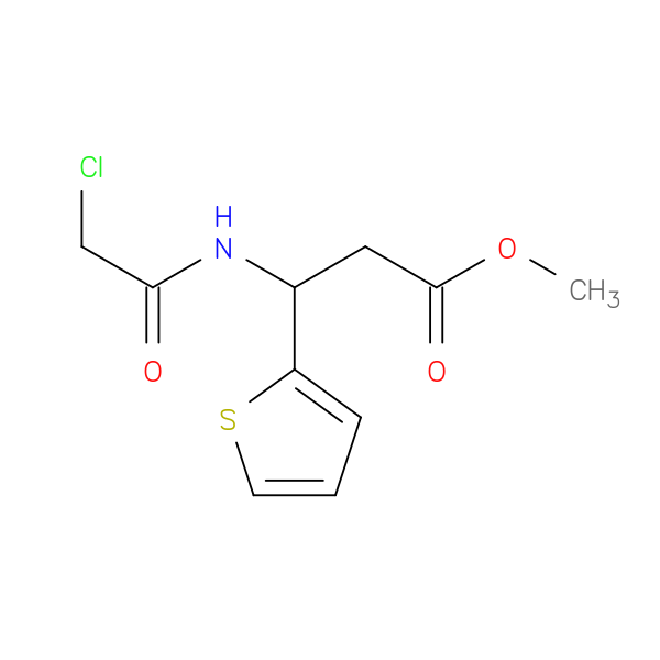 methyl 3-(2-chloroacetamido)-3-(thiophen-2-yl)propanoate