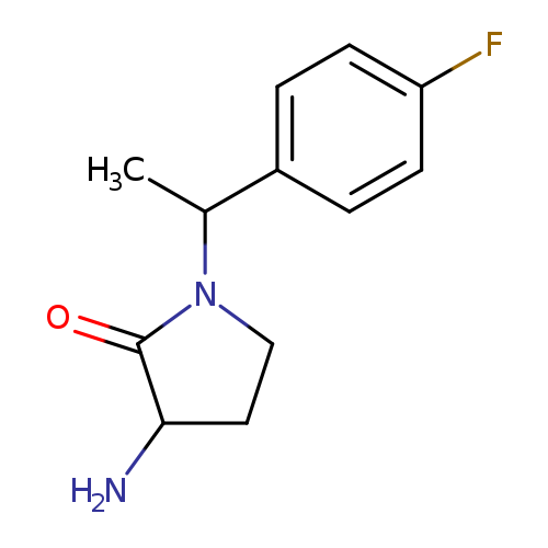 3-amino-1-[1-(4-fluorophenyl)ethyl]pyrrolidin-2-one