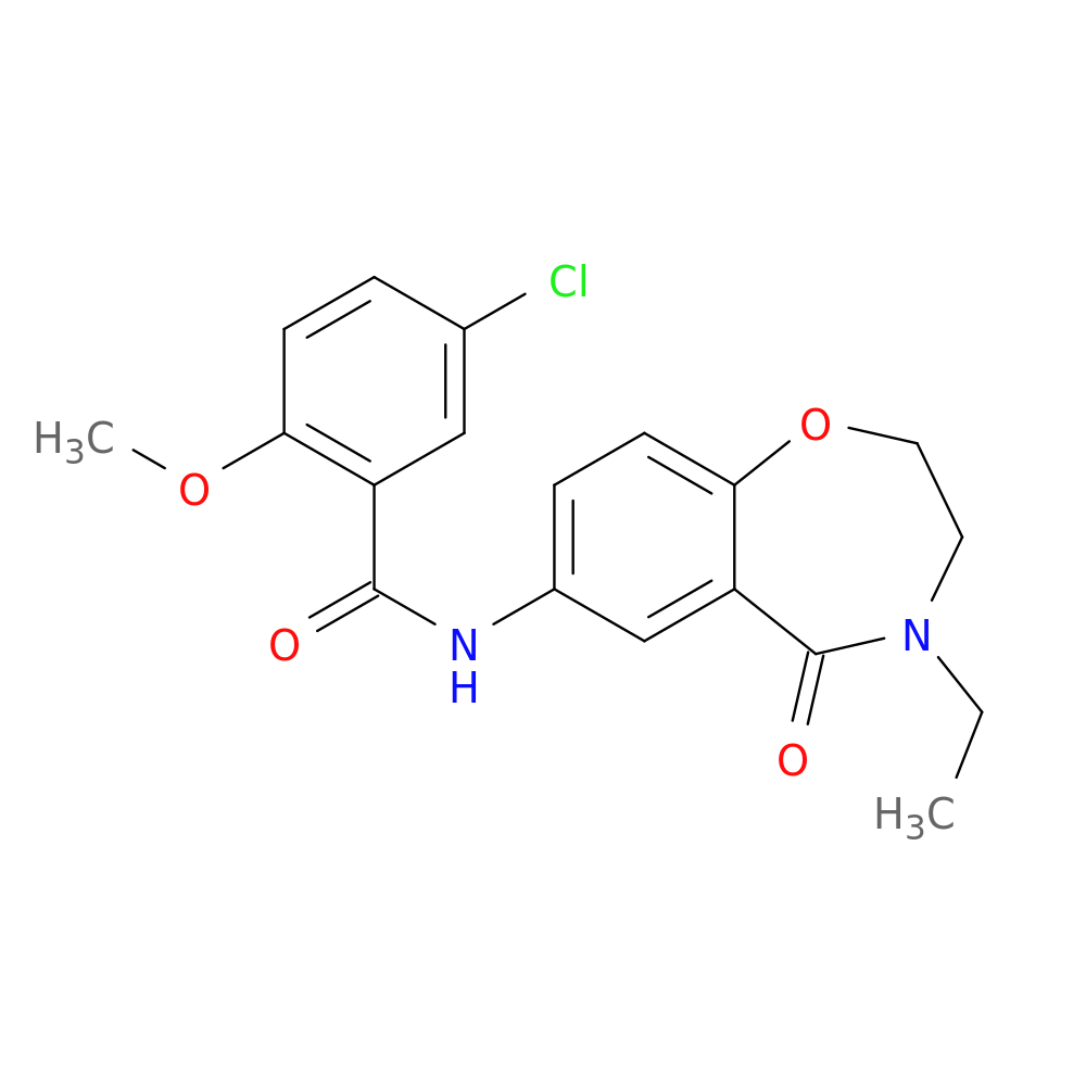 5-chloro-N-(4-ethyl-5-oxo-2,3,4,5-tetrahydro-1,4-benzoxazepin-7-yl)-2-methoxybenzamide