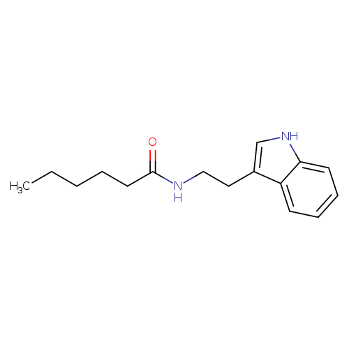 N-[2-(1H-indol-3-yl)ethyl]hexanamide