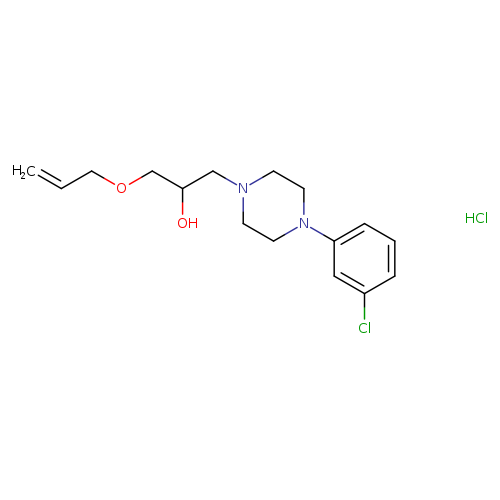 1-[4-(3-chlorophenyl)piperazin-1-yl]-3-(prop-2-en-1-yloxy)propan-2-ol hydrochloride