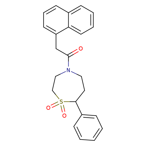 4-[2-(naphthalen-1-yl)acetyl]-7-phenyl-1lambda6,4-thiazepane-1,1-dione