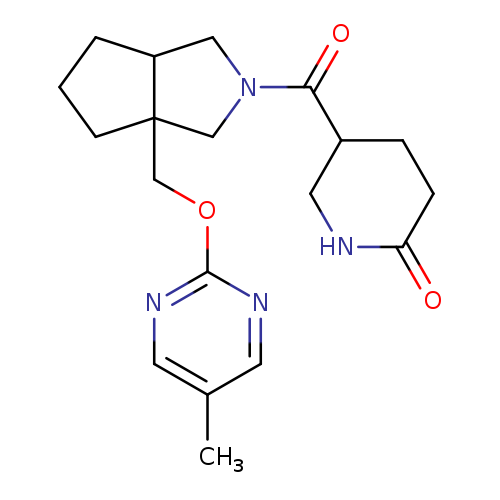 5-(3a-{[(5-methylpyrimidin-2-yl)oxy]methyl}-octahydrocyclopenta[c]pyrrole-2-carbonyl)piperidin-2-one