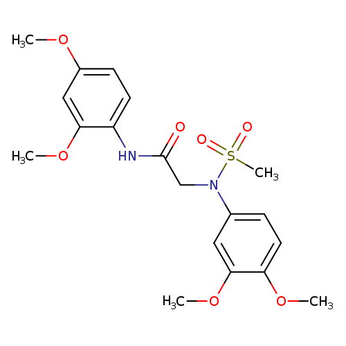 2-[3,4-dimethoxy(methylsulfonyl)anilino]-N-(2,4-dimethoxyphenyl)acetamide