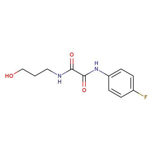 N'-(4-fluorophenyl)-N-(3-hydroxypropyl)ethanediamide