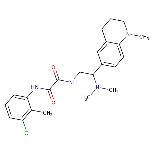 N'-(3-chloro-2-methylphenyl)-N-[2-(dimethylamino)-2-(1-methyl-1,2,3,4-tetrahydroquinolin-6-yl)ethyl]ethanediamide