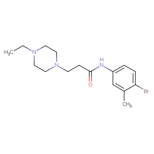 N-(4-bromo-3-methylphenyl)-3-(4-ethyl-1-piperazinyl)propanamide