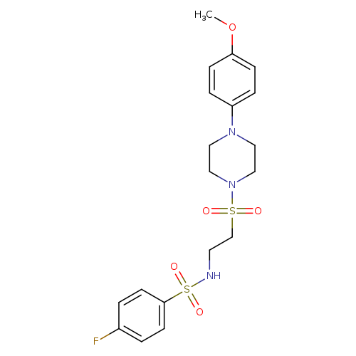 4-fluoro-N-(2-{[4-(4-methoxyphenyl)piperazin-1-yl]sulfonyl}ethyl)benzene-1-sulfonamide