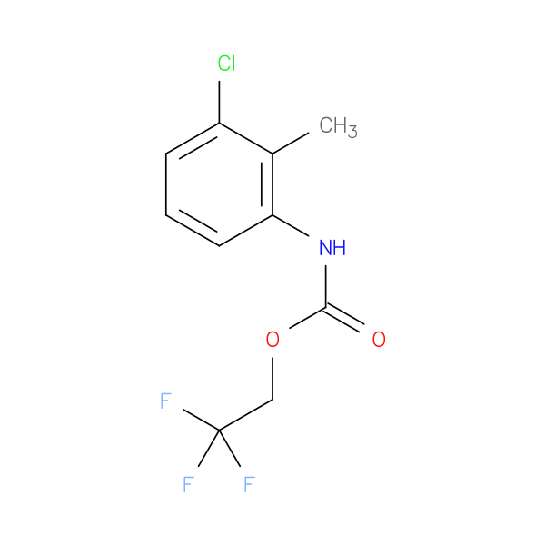 2,2,2-trifluoroethyl N-(3-chloro-2-methylphenyl)carbamate