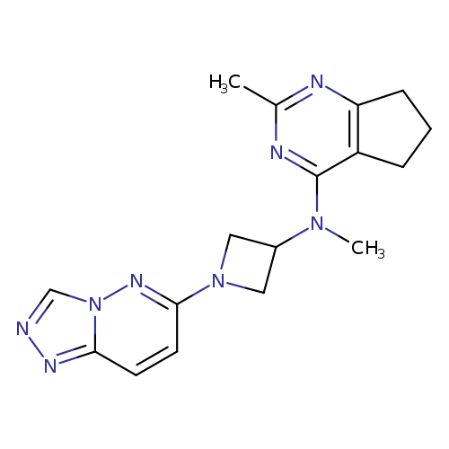 N-methyl-N-{2-methyl-5H,6H,7H-cyclopenta[d]pyrimidin-4-yl}-1-{[1,2,4]triazolo[4,3-b]pyridazin-6-yl}azetidin-3-amine