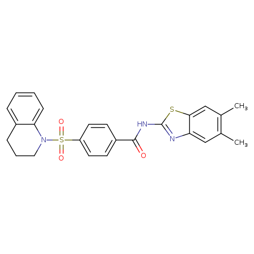 N-(5,6-dimethyl-1,3-benzothiazol-2-yl)-4-(1,2,3,4-tetrahydroquinoline-1-sulfonyl)benzamide