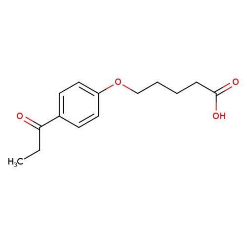 5-(4-propanoylphenoxy)pentanoic acid