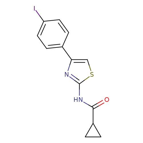 N-[4-(4-iodophenyl)-1,3-thiazol-2-yl]cyclopropanecarboxamide