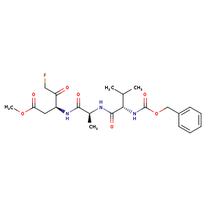 methyl 5-fluoro-3-[2-[[3-methyl-2-(phenylmethoxycarbonylamino)butanoyl]amino]propanoylamino]-4-oxopentanoate