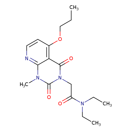 N,N-diethyl-2-{1-methyl-2,4-dioxo-5-propoxy-1H,2H,3H,4H-pyrido[2,3-d]pyrimidin-3-yl}acetamide