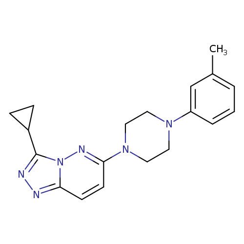 1-{3-cyclopropyl-[1,2,4]triazolo[4,3-b]pyridazin-6-yl}-4-(3-methylphenyl)piperazine