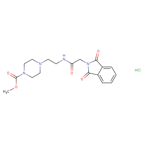methyl 4-{2-[2-(1,3-dioxo-2,3-dihydro-1H-isoindol-2-yl)acetamido]ethyl}piperazine-1-carboxylate hydrochloride