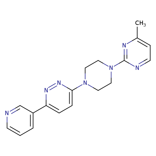 3-[4-(4-methylpyrimidin-2-yl)piperazin-1-yl]-6-(pyridin-3-yl)pyridazine