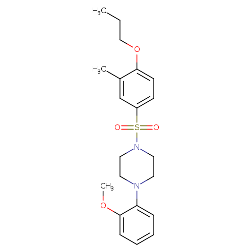 1-(2-methoxyphenyl)-4-(3-methyl-4-propoxybenzenesulfonyl)piperazine