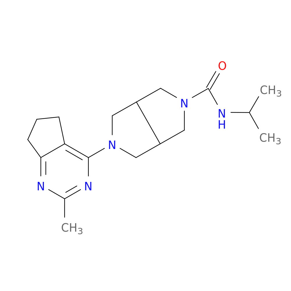 5-{2-methyl-5H,6H,7H-cyclopenta[d]pyrimidin-4-yl}-N-(propan-2-yl)-octahydropyrrolo[3,4-c]pyrrole-2-carboxamide
